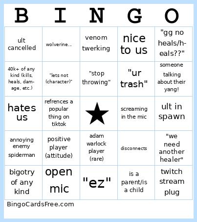 marvel rivals Bingo