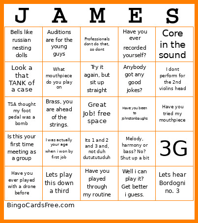 Mary Pappert Bingo Card