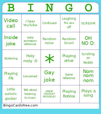 Mason Bingo Card