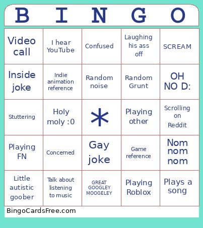 Mason Bingo Card