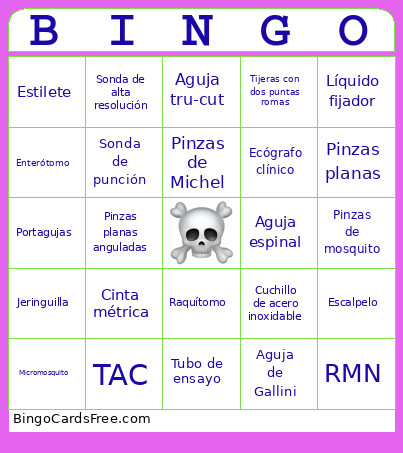 Material De Necropsias Bingo Card