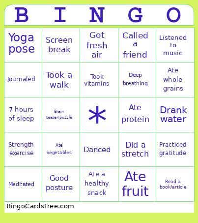 Maternity Bingo Card