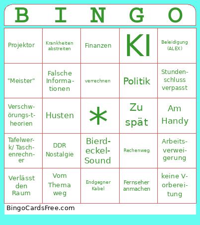 Mathe Bingo