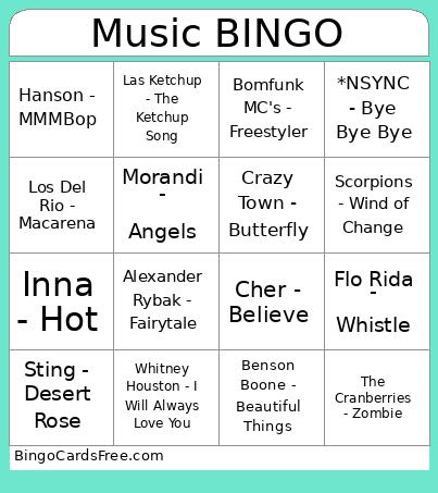 MB 2 ENG 2x2 Bingo