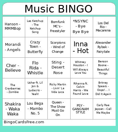 MB 2 ENG 5x5 Bingo