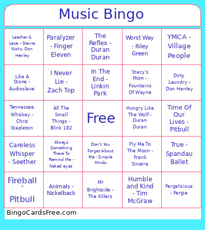 M Wk 4 Bingo Card