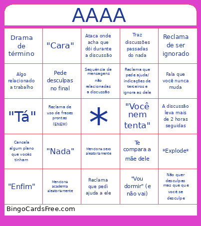 Me De Paciencia Bingo Card