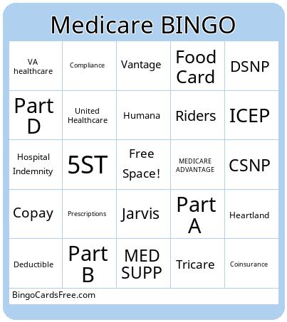 Medicare Bingo