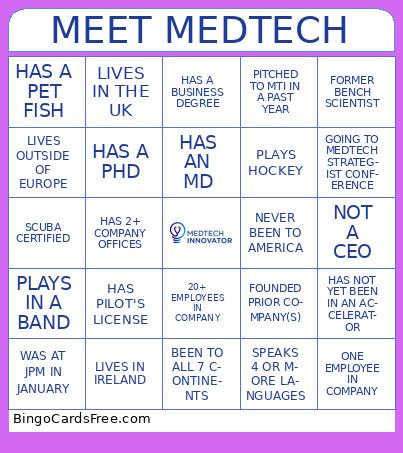 MEDTECH BINGO