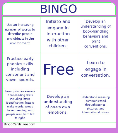 MELS Bingo Card