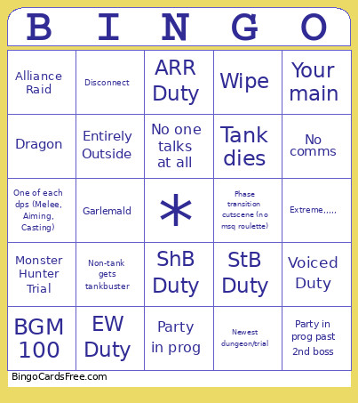 Mentor 1 Bingo Card