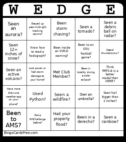 Met Club 2026 Bingo Card