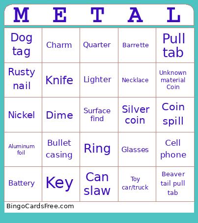 Metal detecting  Bingo