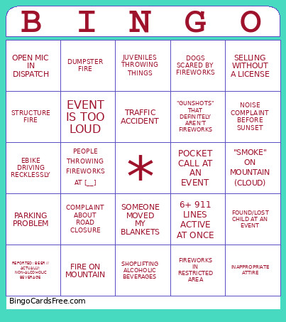 METRO 4TH OF JULY Bingo Card