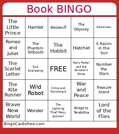 MHS Book Bingo