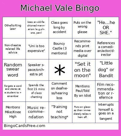 Michael Vale Bingo