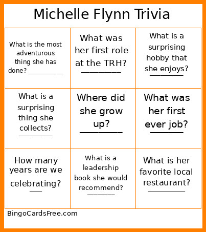 Michelle Flynn Trivia Bingo Card