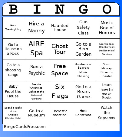 Mick & Mac 2026 Bingo Card