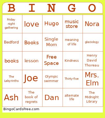 Midnight Library Bingo