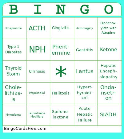Midterm Bingo Cards Free Pdf Printable Game, Title: BINGO