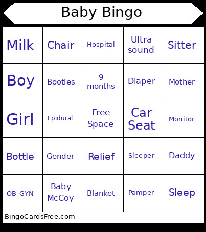 Mimi Bingo Card