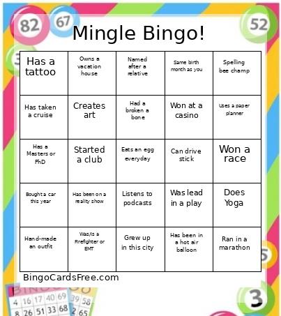 Mingle Bingo!