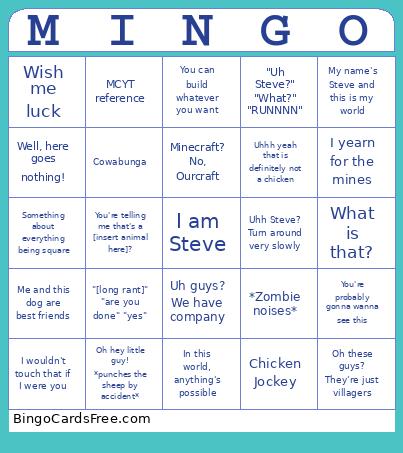 Mingo Official Bingo