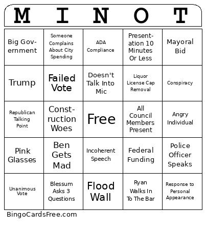 MINOT BINGO