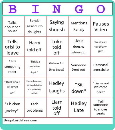 Miss Hedley Bingo