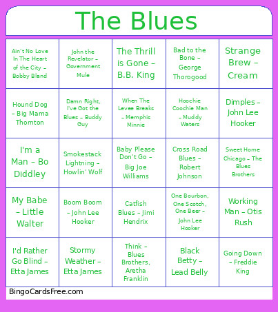 Miss Saigon Bingo Card