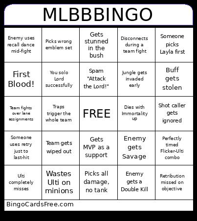 MLBB Bingo