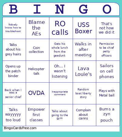 MMCO Bingo Card