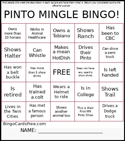MnPtHA Mingle Bingo