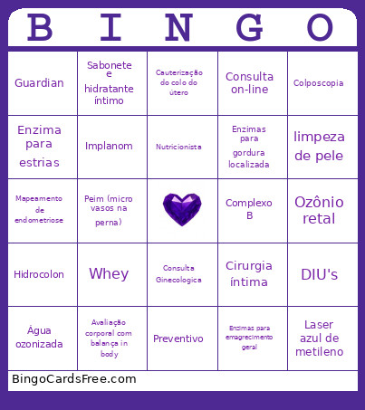 Modelo Bingo Card