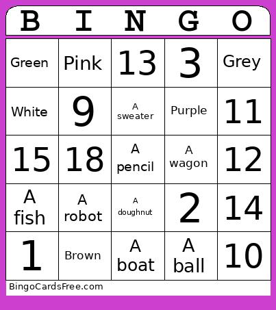 Mon Vocabulaire Bingo
