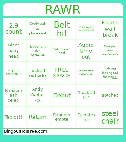 Monday night bingo raw