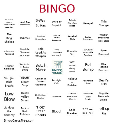 Money UC Bingo Card