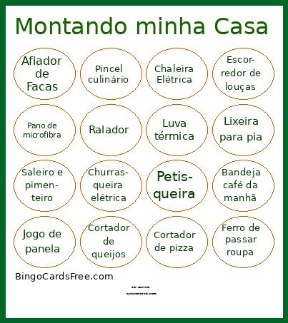 Montando minha Casa Bingo