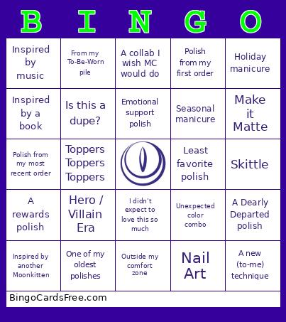 Mooncat Bingo Card