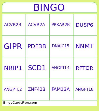 Moons Bingo Card