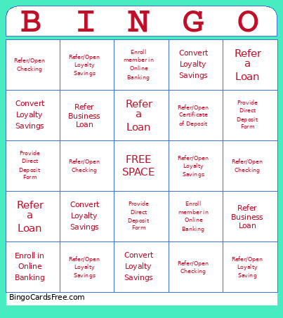 More Space Teller Bingo Card