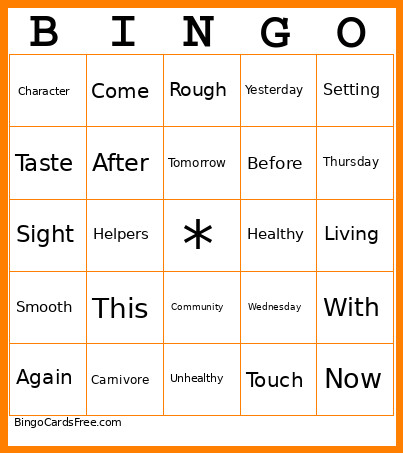 Mother's Day Bingo Card