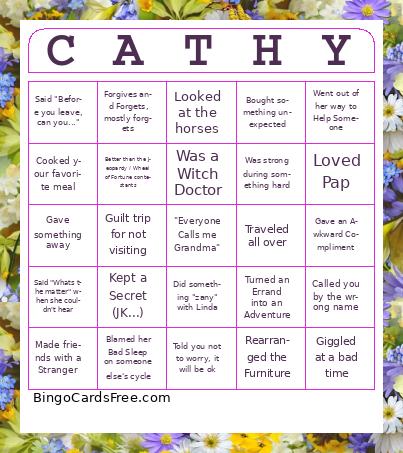 mothers day Bingo