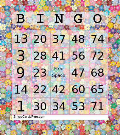 Mother's Day Bingo Card