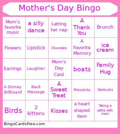 Mother's Day Bingo