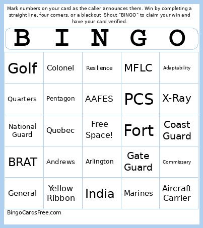 Motmc Bingo Card