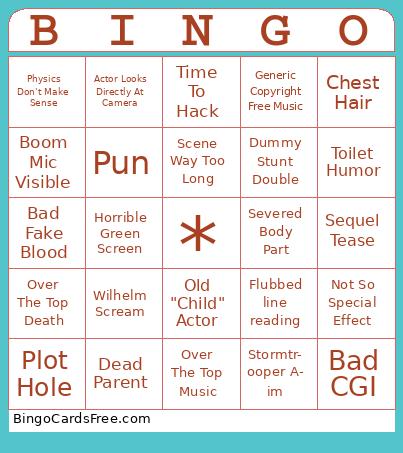 movie night Bingo