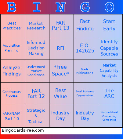 MR V 3 Bingo Card