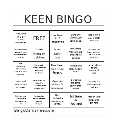 Muky Bingo Card