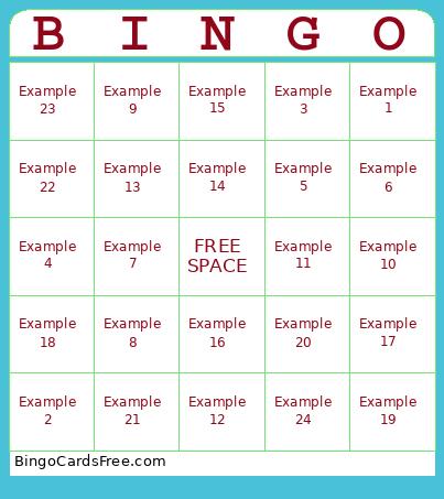 Music Bingo